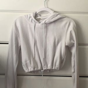 Mesh Cropped Sweatshirt